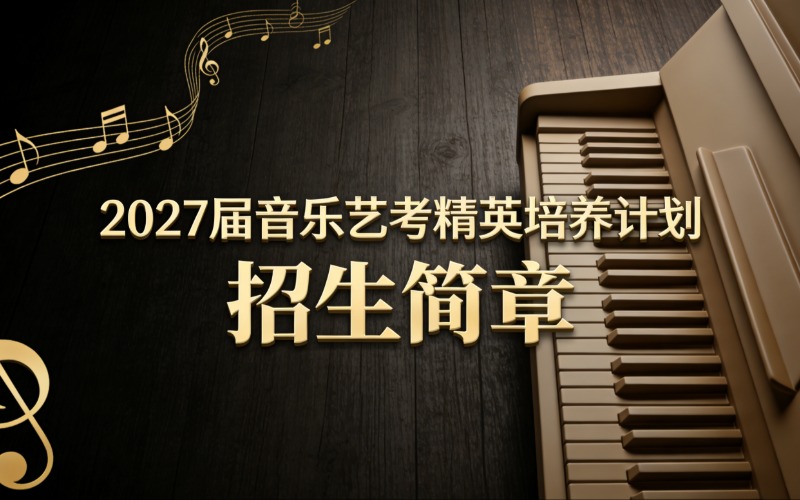 天津2027届音乐艺考精英培养计划招生简章