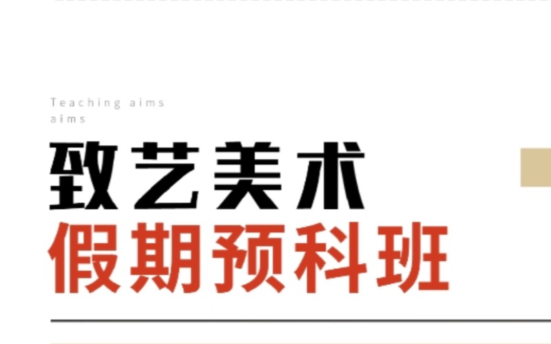 北京美术艺考假期预科班