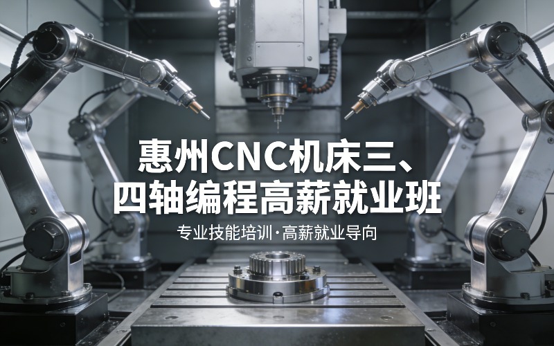 惠州CNC机床三、四轴编程高薪就业培训班