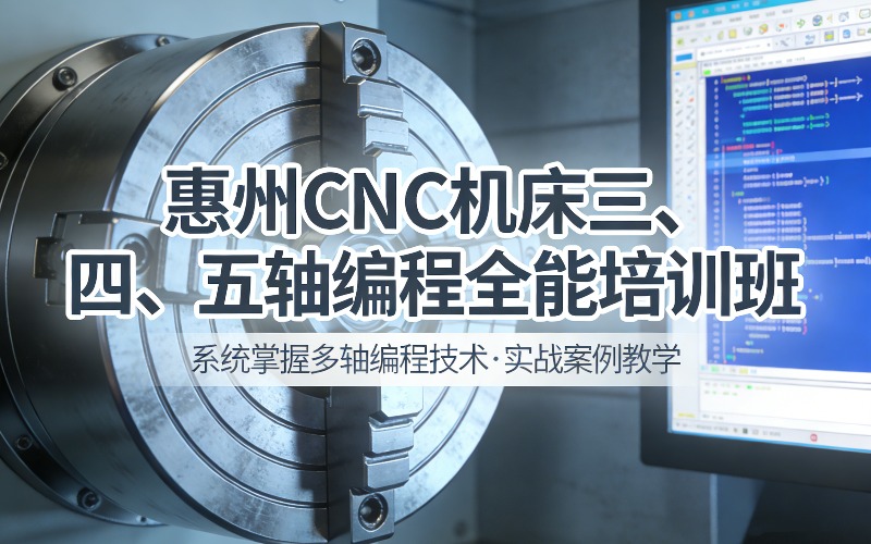 惠州CNC机床三、四、五轴编程全能培训班