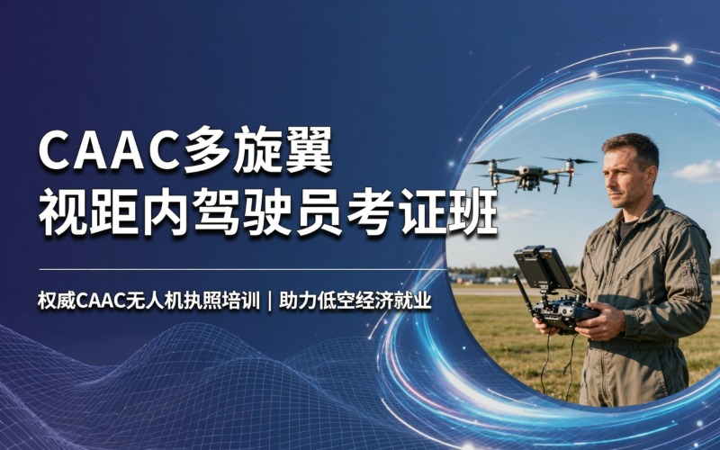 caac多旋翼中型視距內(nèi)駕駛員專業(yè)考證培訓(xùn)班