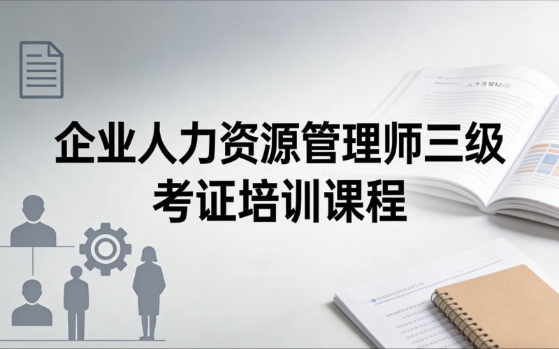 杭州企业人力资源管理师三级考证培训班