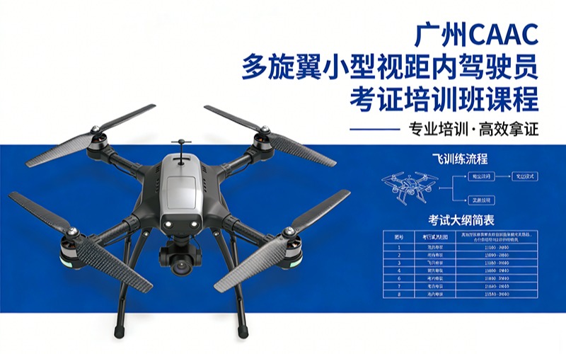 广州caac多旋翼小型视距内驾驶员考证培训班
