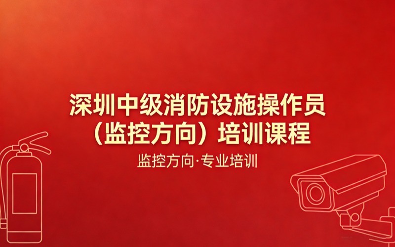 深圳中级消防设施操作员监控方向培训课程