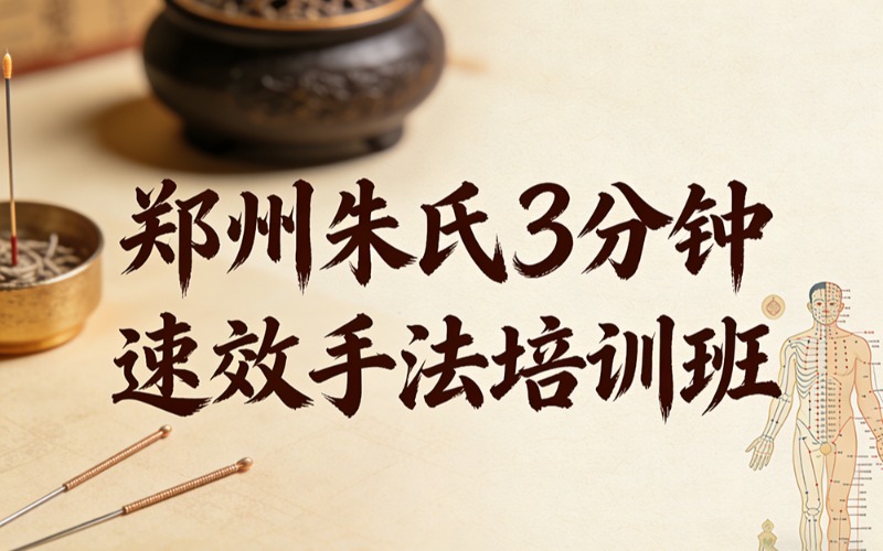 郑州朱氏3分钟速效手法培训班