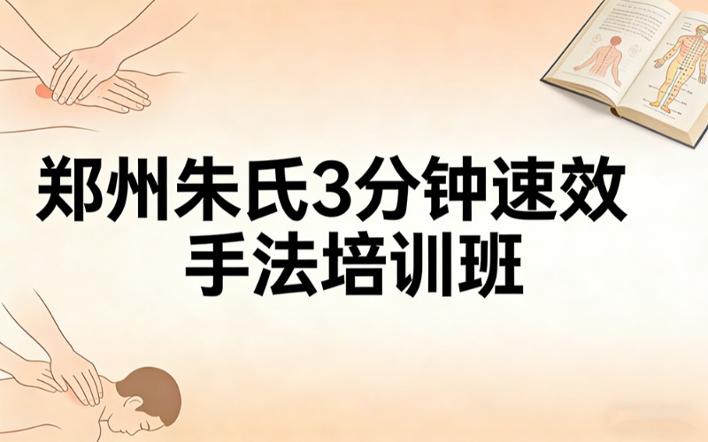 鄭州朱氏3分鐘速效手法培訓(xùn)班