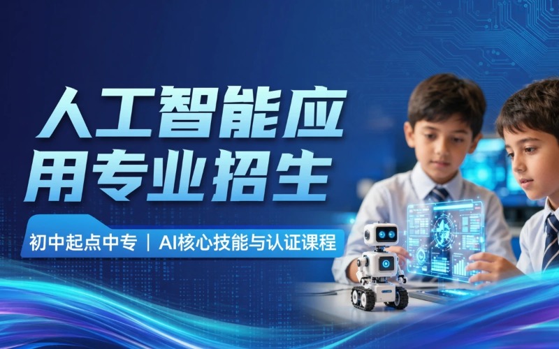 广州人工智能技术应用专业初中起点中专招生简章
