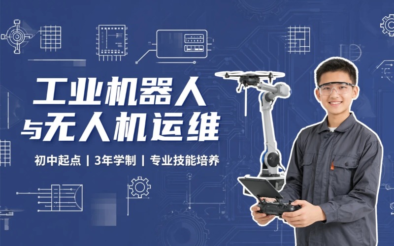 成都工业机器人与无人机运维初中起点学制3年中专招生简章
