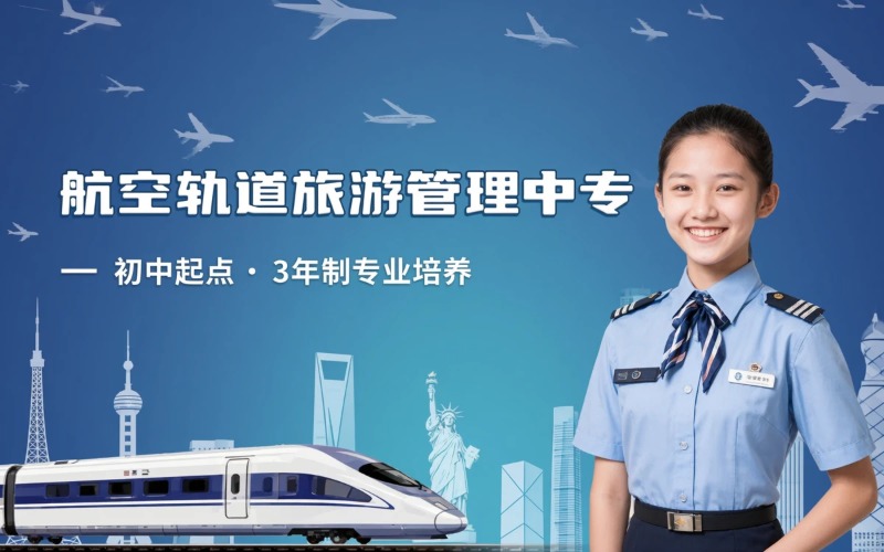 成都航空轨道与旅游管理初中起点学制3年中专招生简章