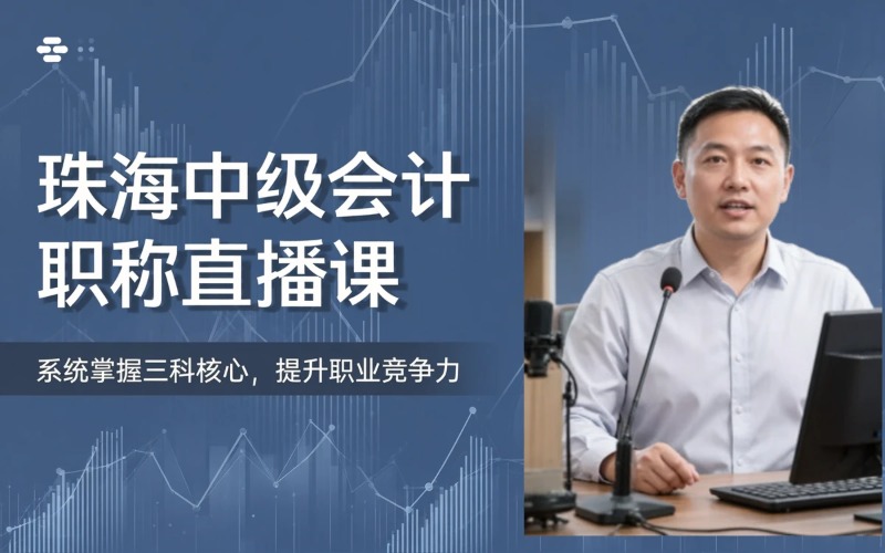 珠海会计中级职称直播课程培训班