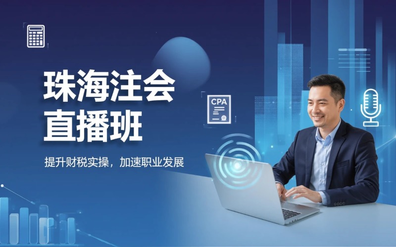 珠海会计注会直播课程培训班