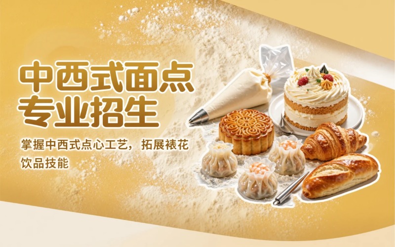中西式面点专业初中起点中专招生简章