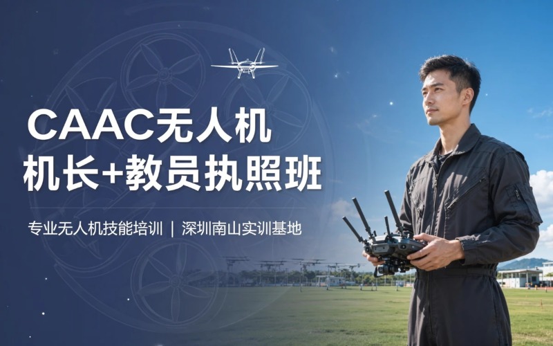 深圳CAAC中型多旋翼无人机超视距机长 + 教员执照培训班