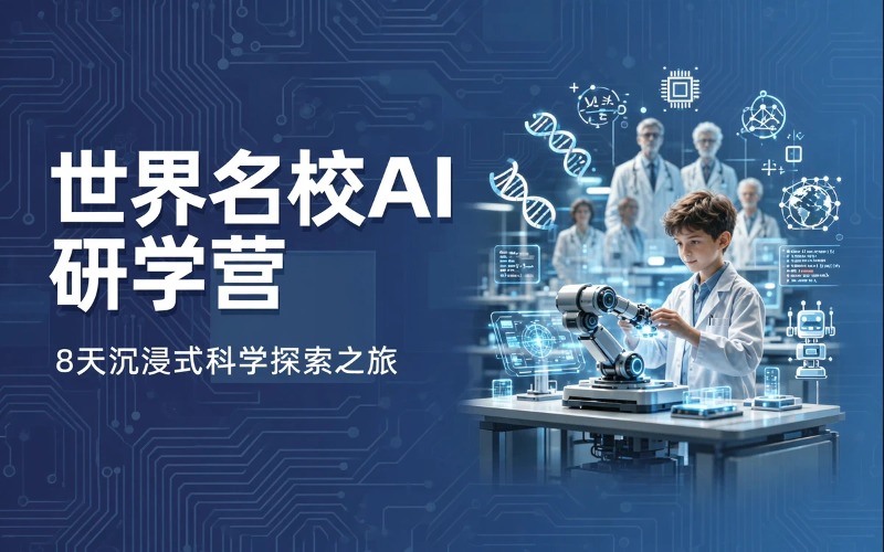 世界名校与AI大师课人工智能8天研学营