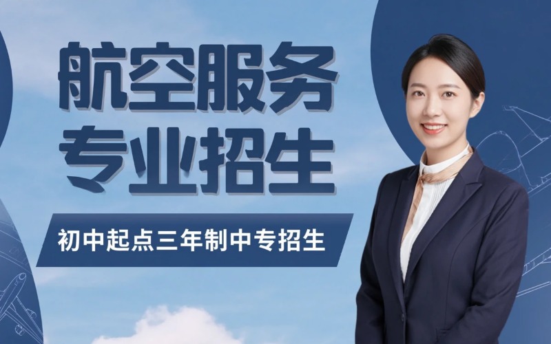 航空服务专业初中起点三年制中技冲刺高职高考班