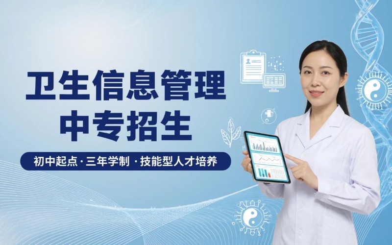 卫生信息管理专业初中起点三年学制中专招生简章