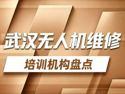 武汉4家无人机维修培训机构汇总：学费、培训时长一文说清