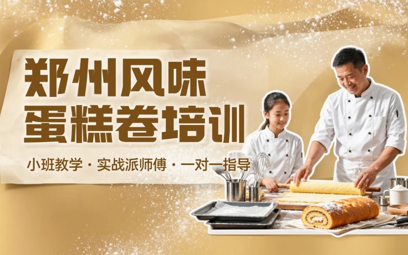 郑州零基础风味蛋糕卷培训课程