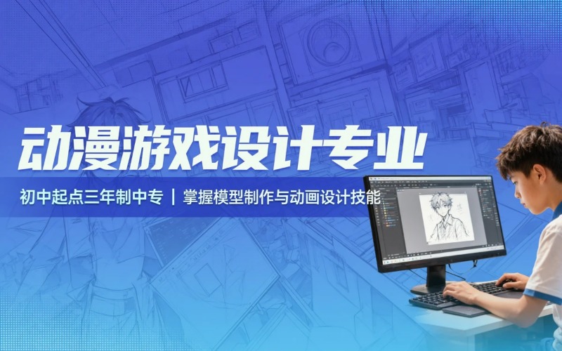 云浮动漫与游戏设计专业初中起点三年学制中专招生简章