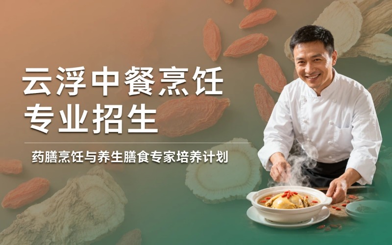 云浮中餐烹饪专业初中起点三年学制中专招生简章