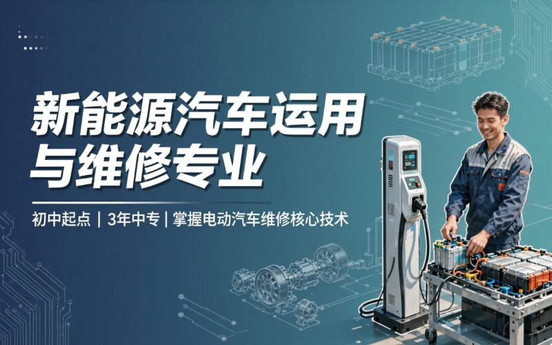 新能源汽车运用与维修专业初中起点3年中专招生简章