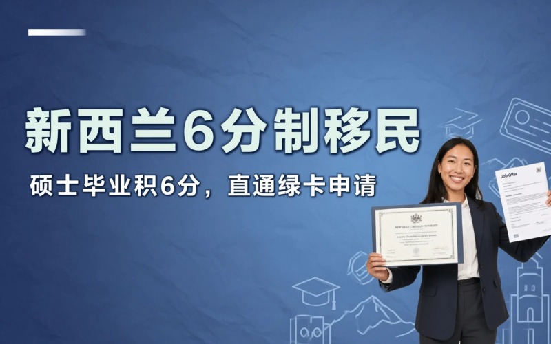 新西兰六分制技术移民服务项目