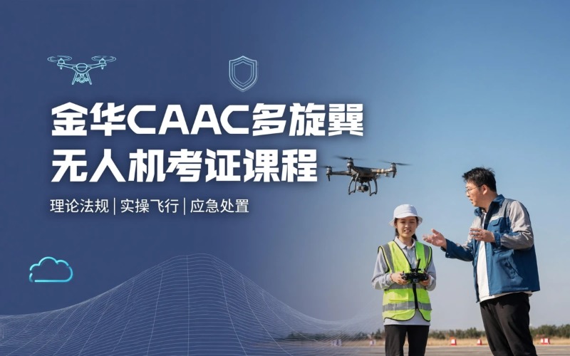 金华caac多旋翼小型视距内驾驶员考证课程