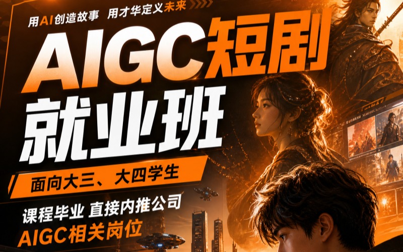 合肥校区AIGC就业班（岗前培训+内推就业岗）