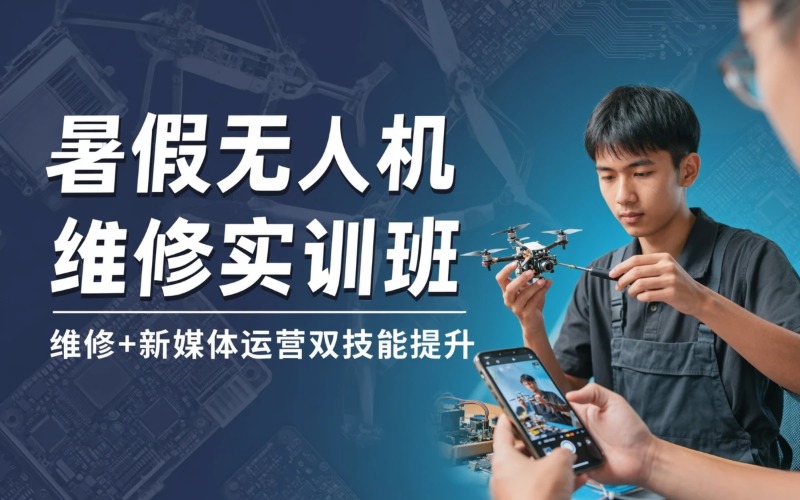 山东暑假无人机维修技术实训班