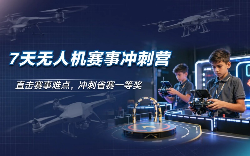 广州教育部白名单无人机赛事 7 天冲刺特训营