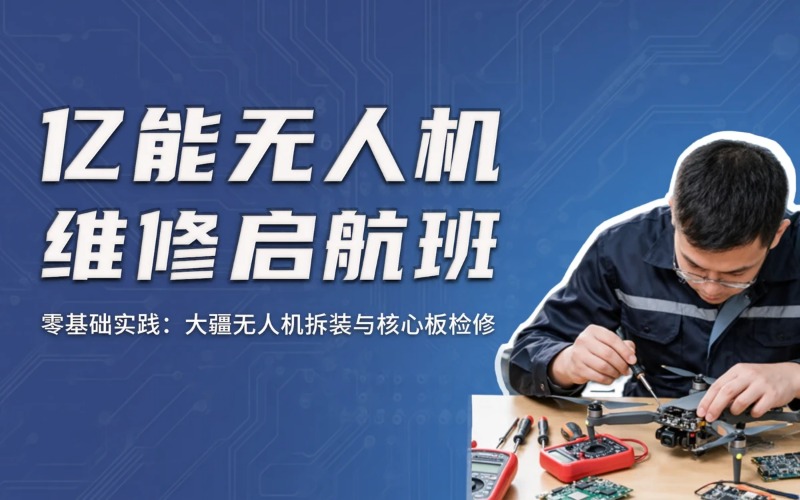 亿能无人机维修培训启航班