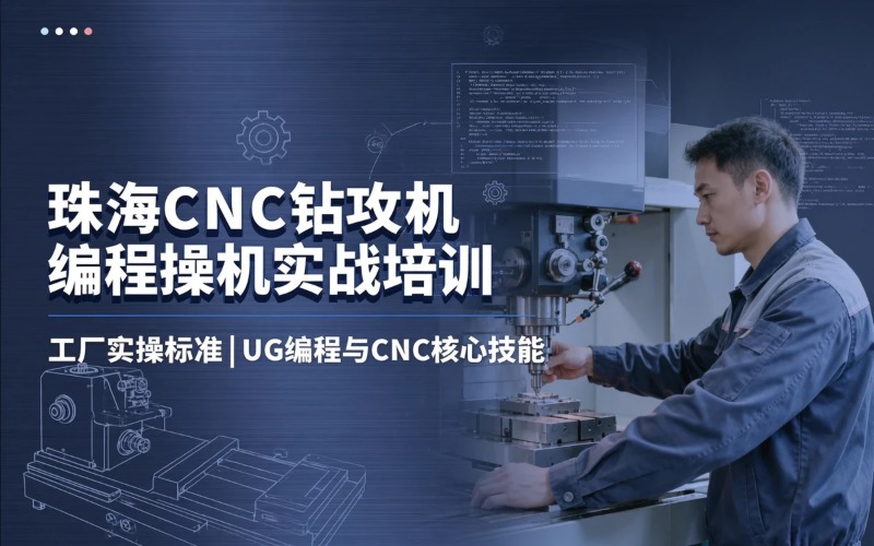 珠海CNC加工中心钻攻机UG编程+操机培训班