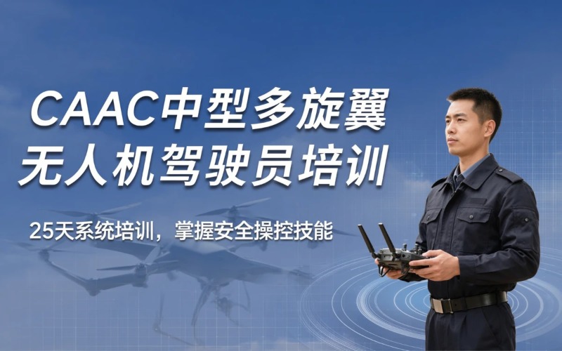 广东caac多旋翼中型视距内驾驶员考证培训课程