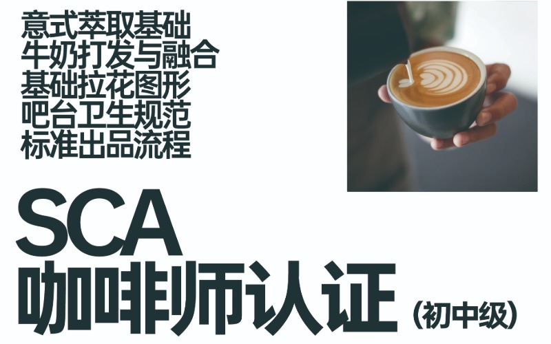 江苏SCA 咖啡师认证（初/中级）培训课程