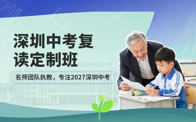 深圳“中考复读”定制培训课程