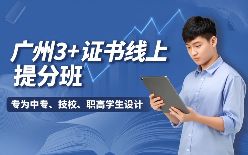 广州3+证书线上提分培训班