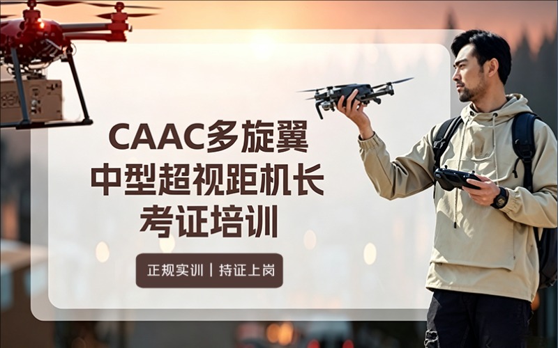 昆明caac无人机多旋翼中型超视距机长考证培训