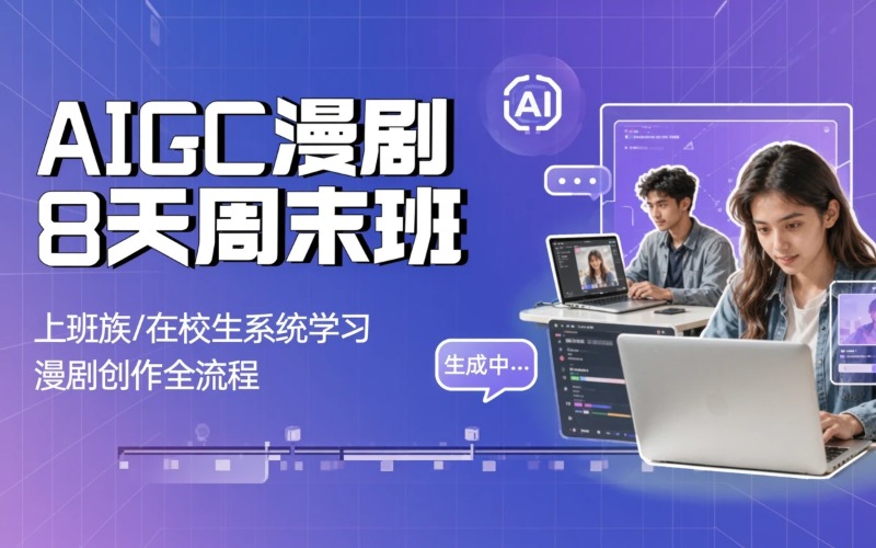 北京AIGC漫剧8天周末班