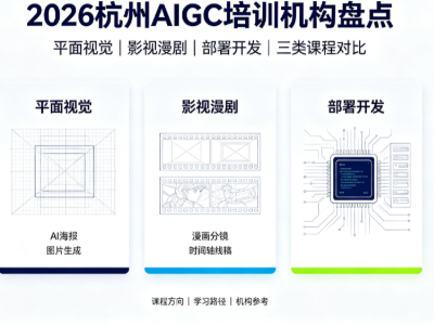2026杭州12家AI培训机构课程盘点：平面视觉、影视漫剧、部署开发三大方向培训课程汇总