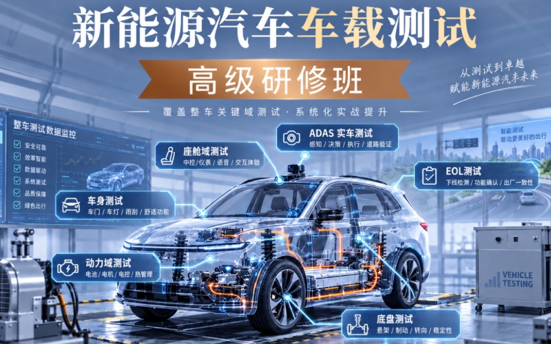 郑州新能源汽车车载测试高级研修班