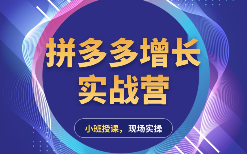 杭州拼多多推广运营实战班培训