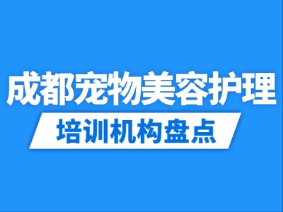 2026成都6家宠物美容培训机构盘点