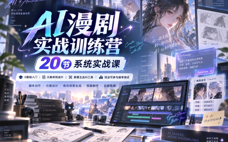 AI漫剧实战训练营课程