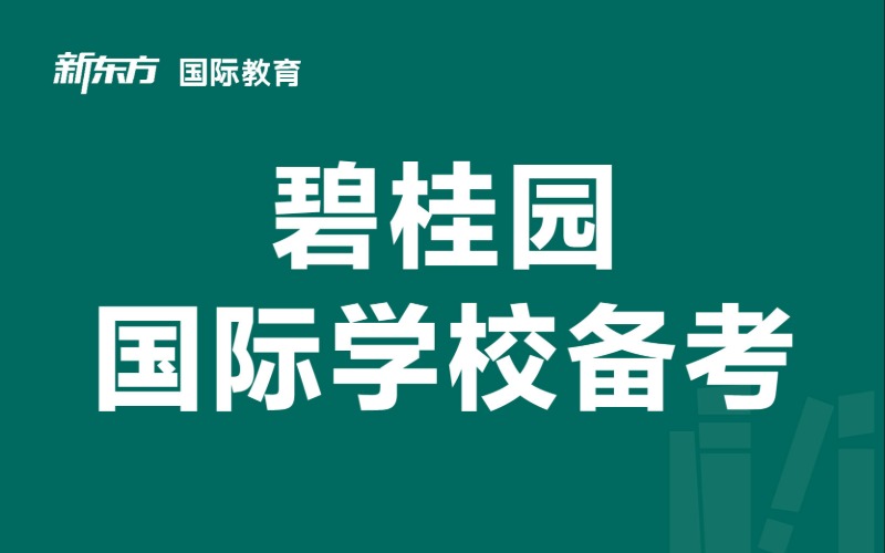 东莞碧桂园国际学校备考班