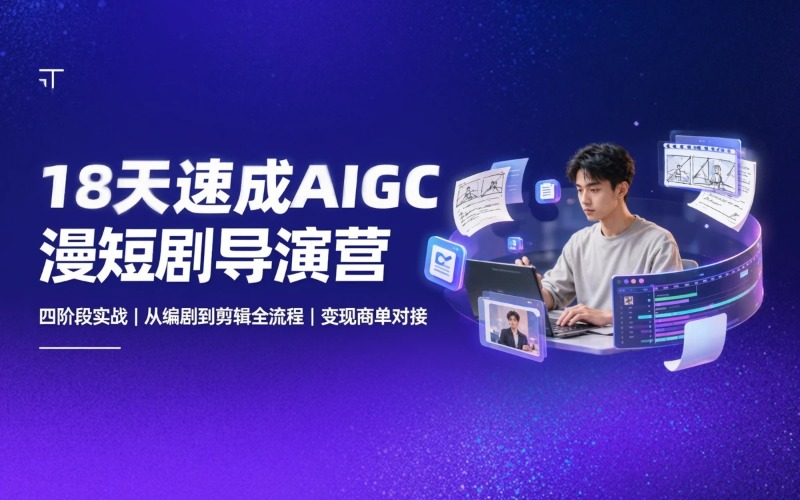 18天速成 AIGC 漫短剧导演实战营