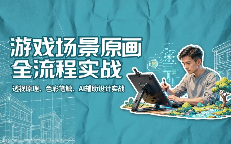 杭州商业游戏场景原画全流程实战课程