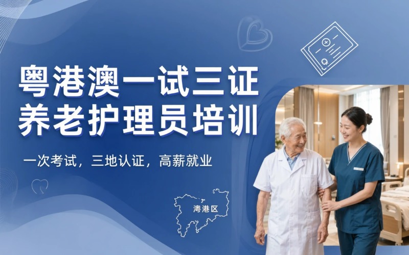 广州粤港澳一试三证养老护理员培训班