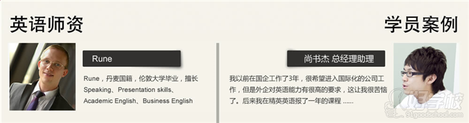 北京精英英语培训学校名师优势与学员风采