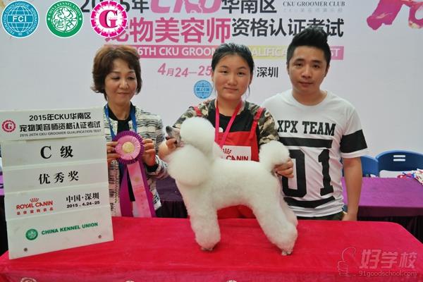 广州布朗熊宠物美容培训学校学员与作品欣赏