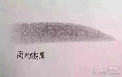 北京千惠化妆形象设计学校纹绣素描作品